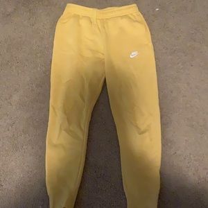 Yellow Nike Joggers
